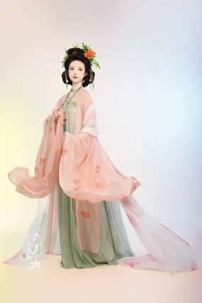 Historically Accurate Tang Dynasty Hanfu, Qixiong Ruqun, Lingxiao (Preorder)