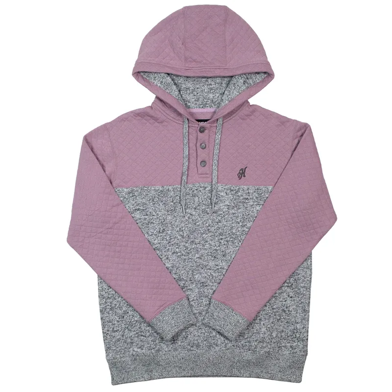 Hooey® Ladies "Jimmy" Purple & Grey  Hoodie HH1202PLGY