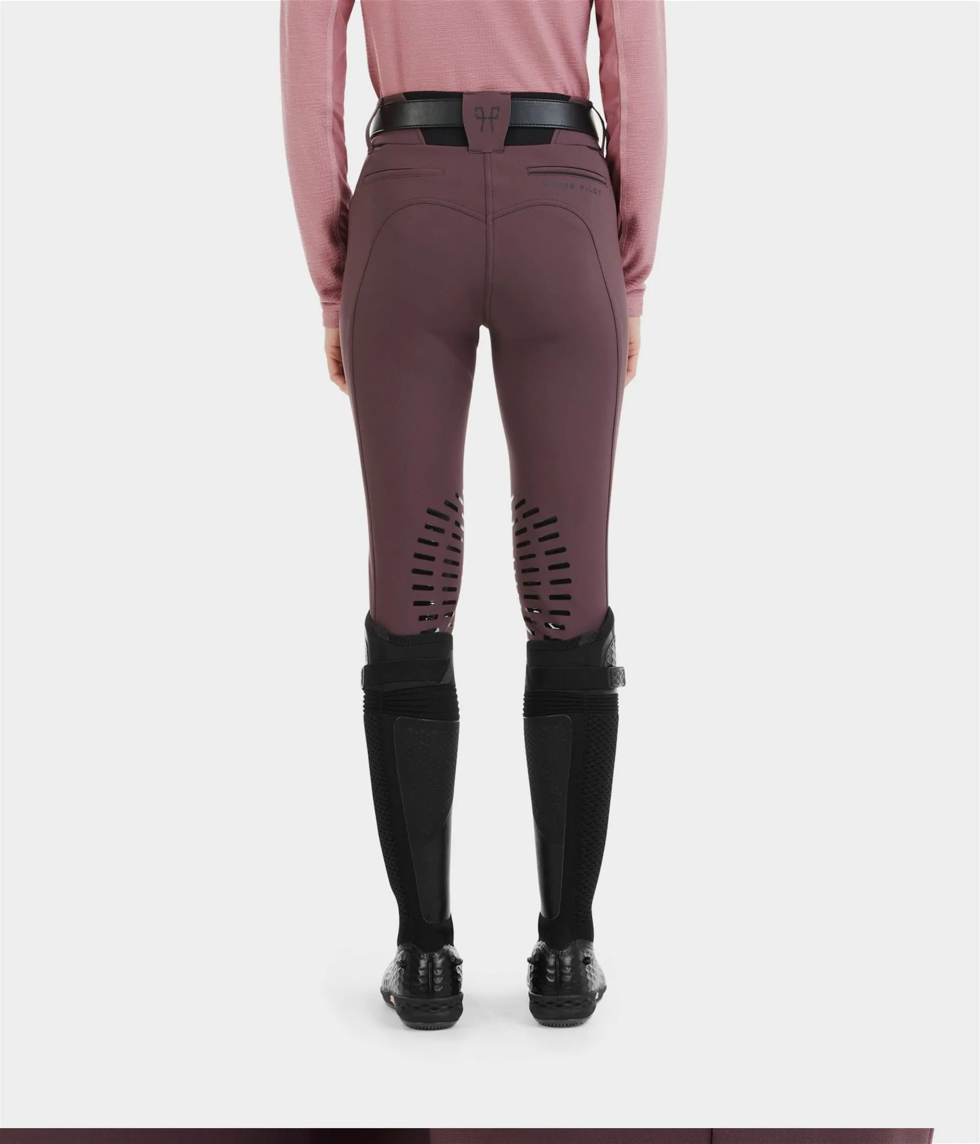 Horse Pilot X-Design Womens Knee Grip Breech - Wine Tasting