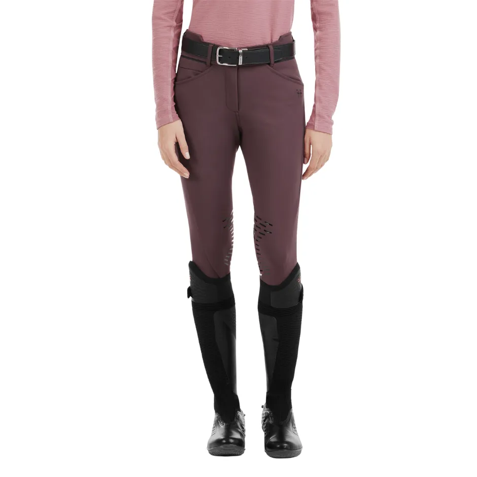 Horse Pilot X-Design Womens Knee Grip Breech - Wine Tasting