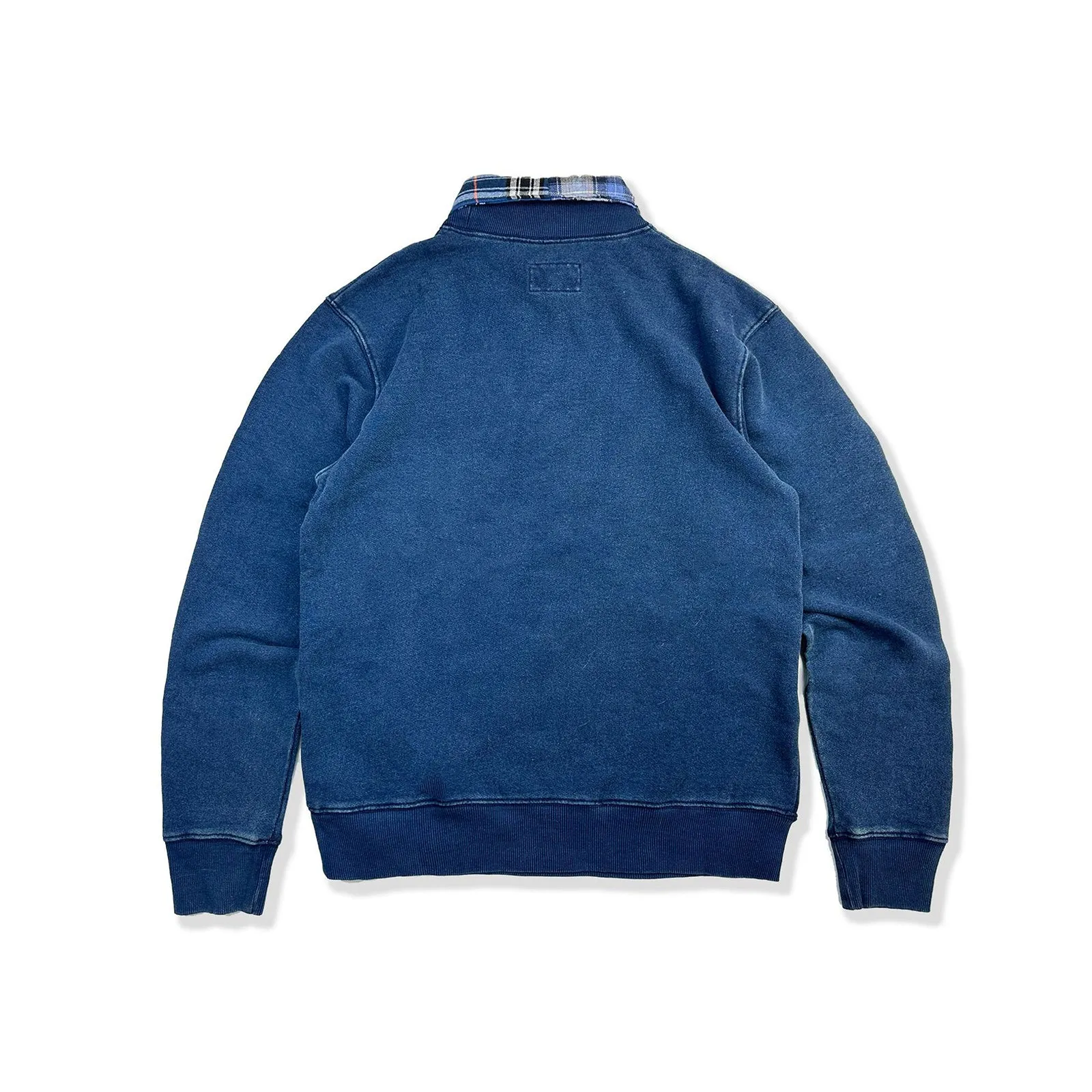 Indigo Japanese Fake Two-piece Plant Dyed Sweater