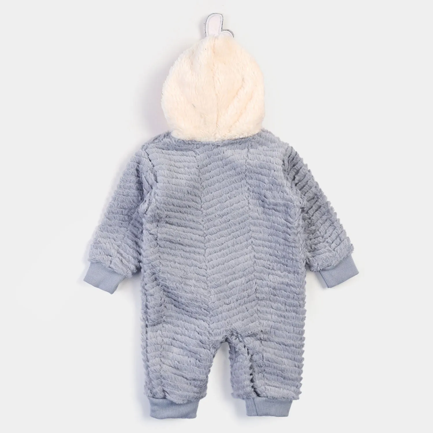 Infant Boys Knitted Character Romper - Gray