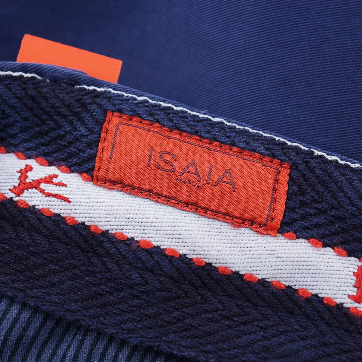 Isaia Slim-Fit Washed Cotton Chinos