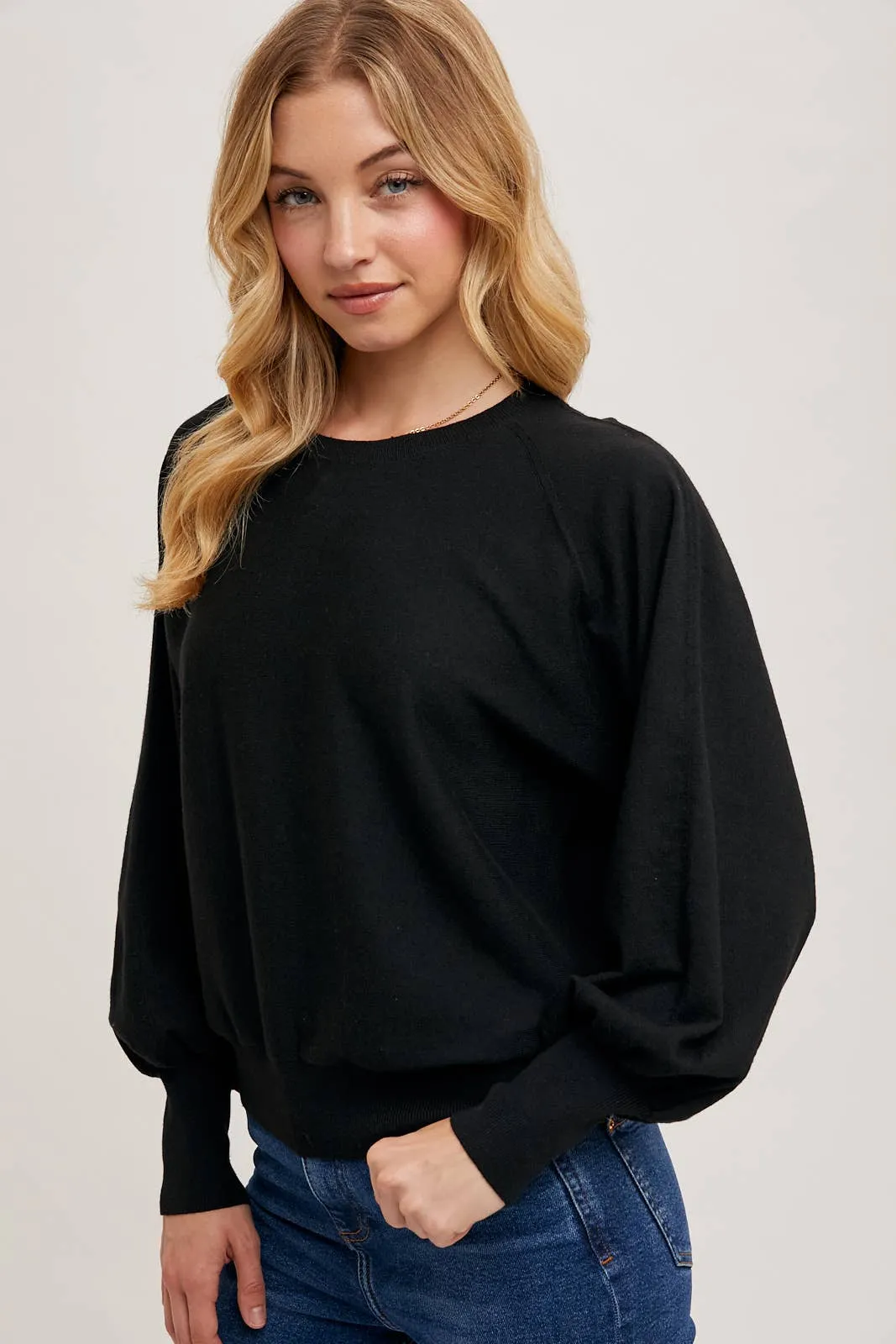 Ivory Lightweight Pullover Sweater