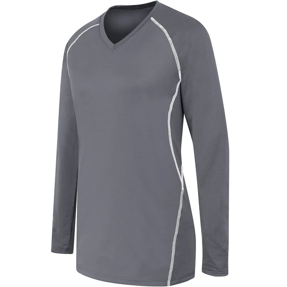 LADIES LONG SLEEVE SOLID JERSEY