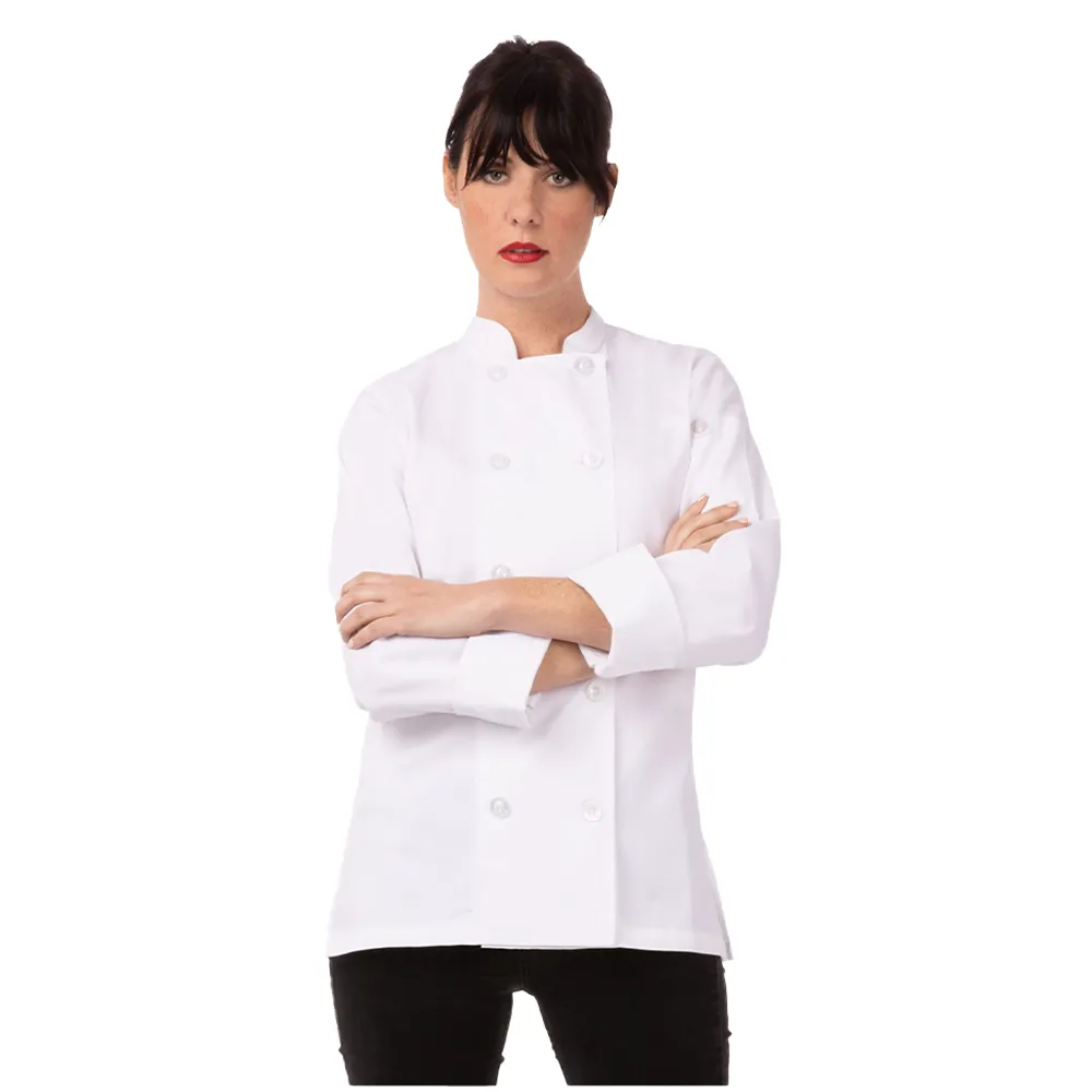 LE WOMEN CHEF COAT - White