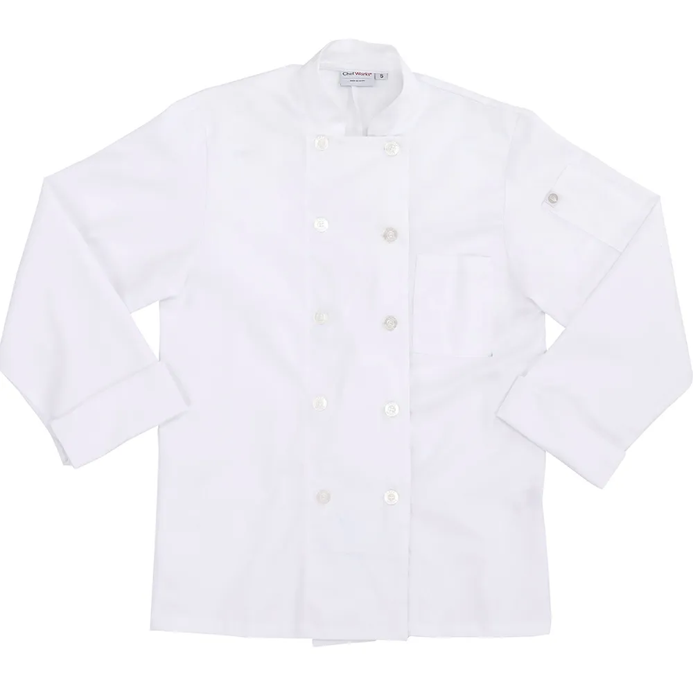 LE WOMEN CHEF COAT - White