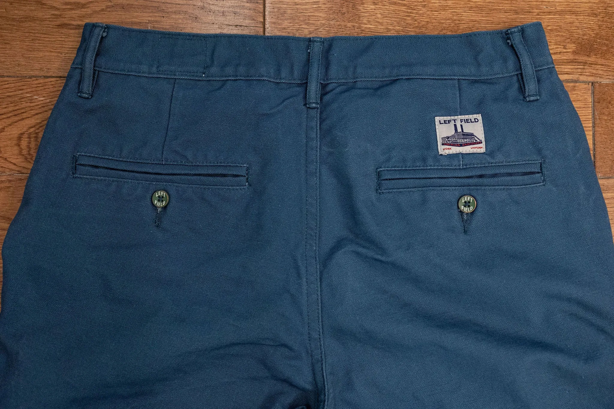 Left Field NYC Work Uniform Chino - Steel Blue