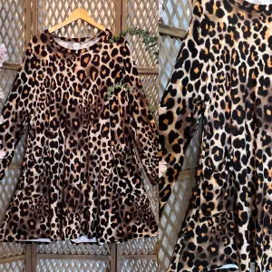 Leopard Dress With Front Pockets