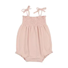 Lil Legs Pink Smocked Romper