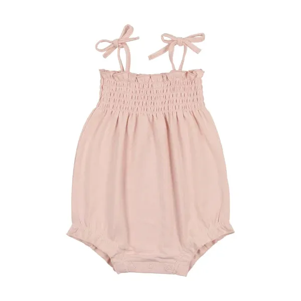 Lil Legs Pink Smocked Romper