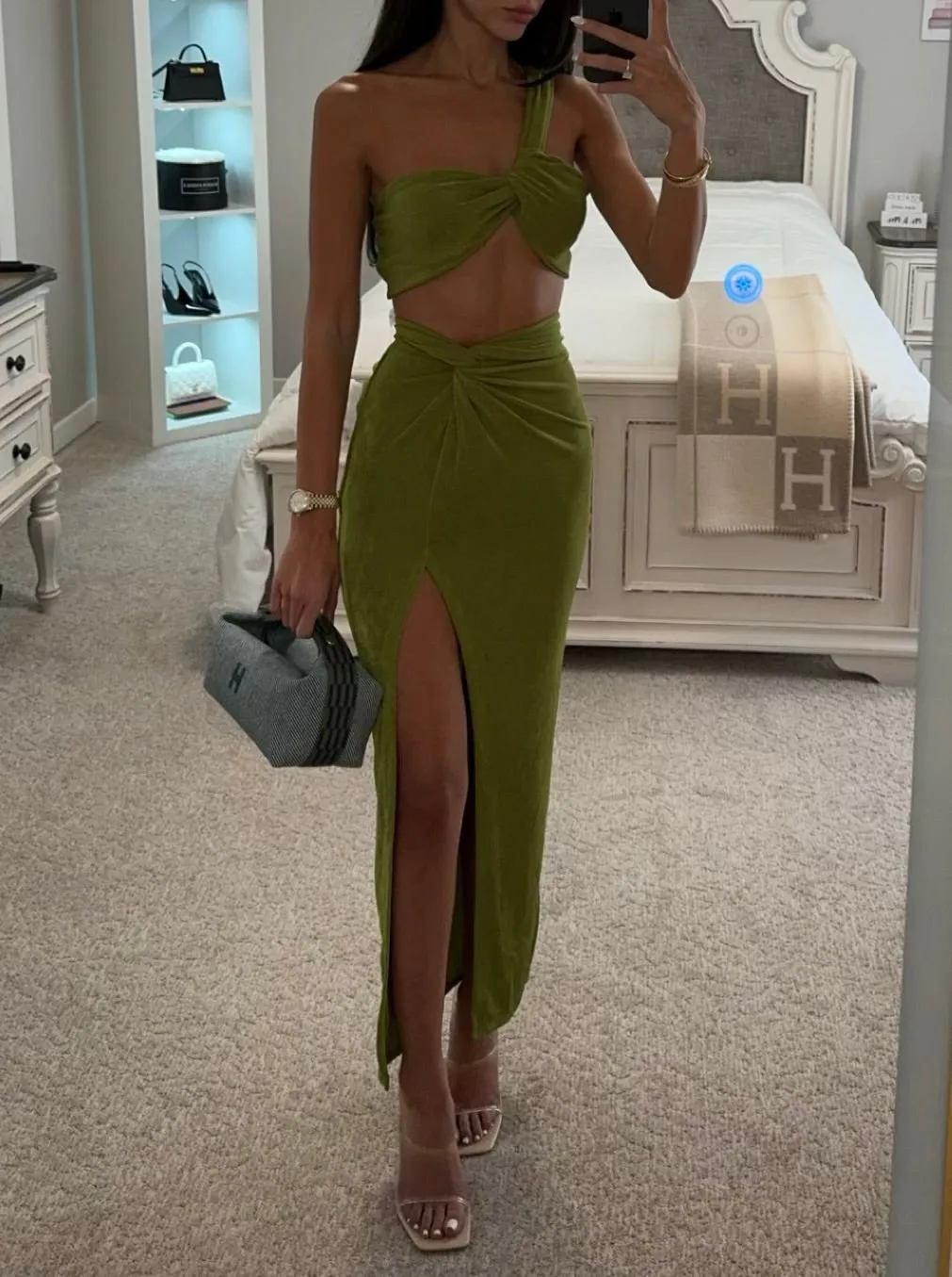 LIME GREEN TWO PIECE SET