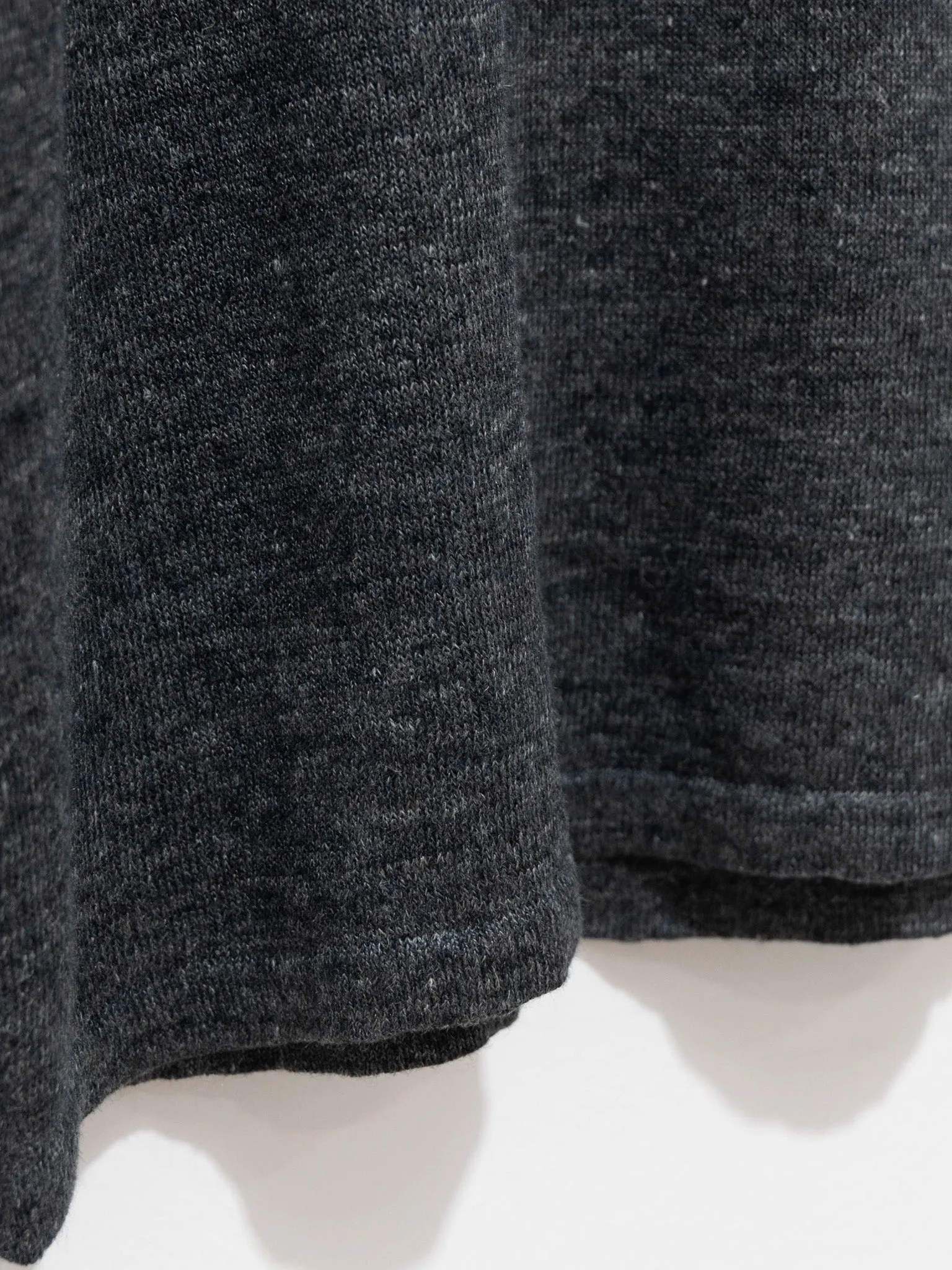 Linen Knit Pullover - Charcoal