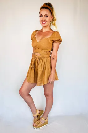 Linen Tie Romper