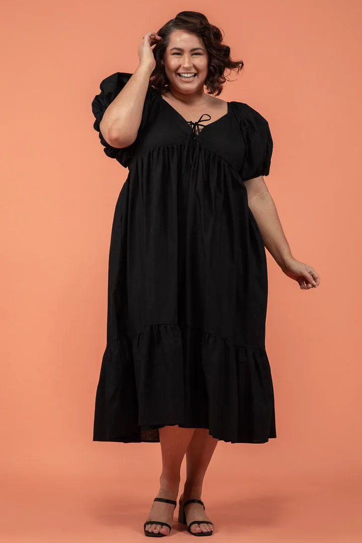 Lulu Midi Dress Black