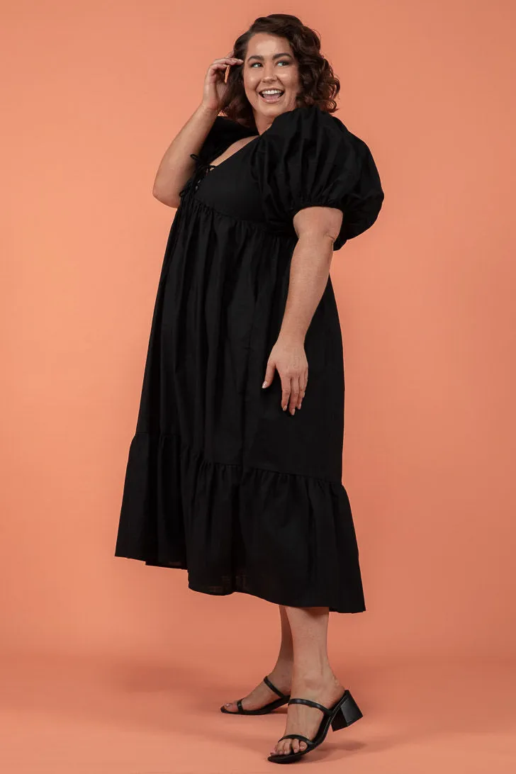 Lulu Midi Dress Black