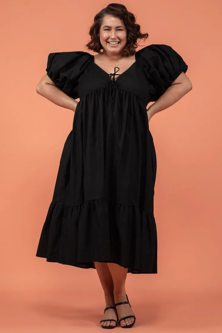 Lulu Midi Dress Black