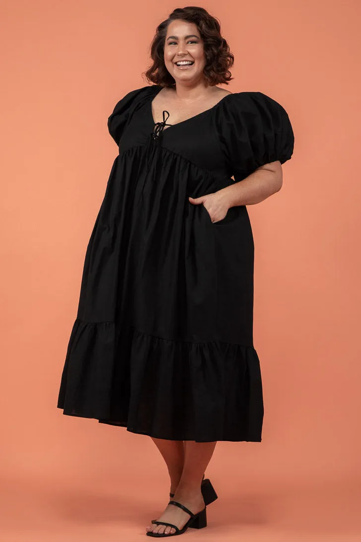 Lulu Midi Dress Black