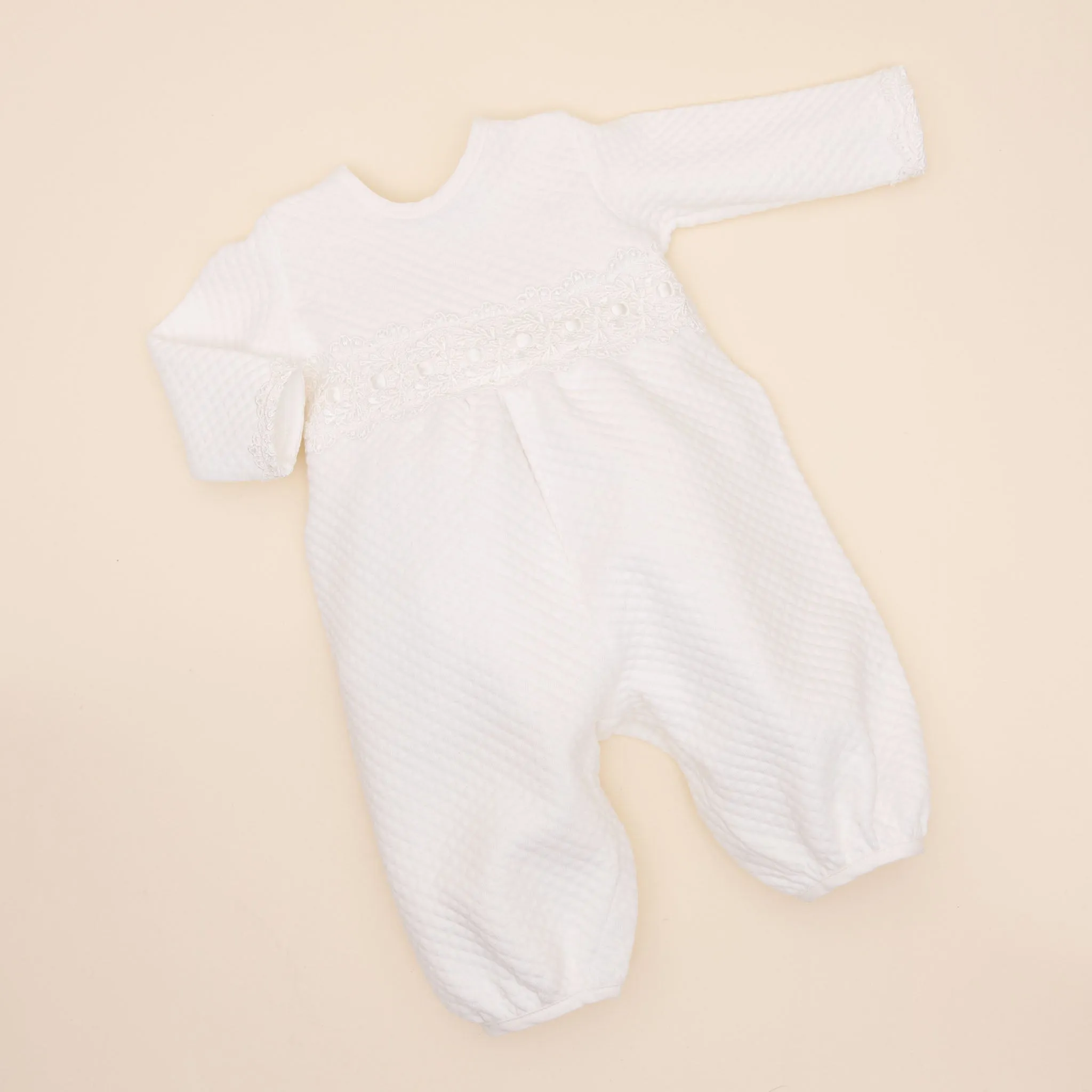 Madeline Quilted Newborn Romper