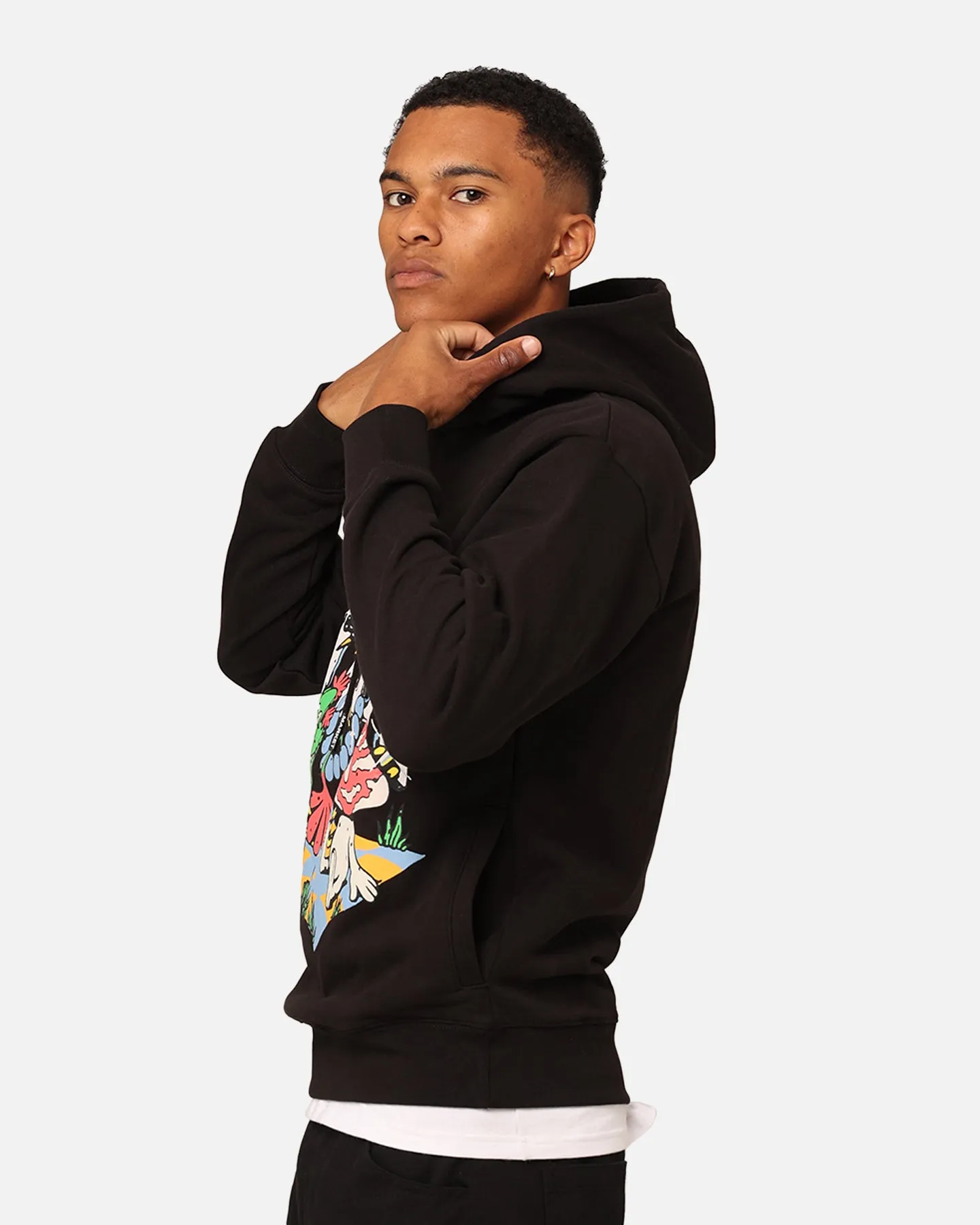 Market Fantasy Farm Pullover Hoodie Black