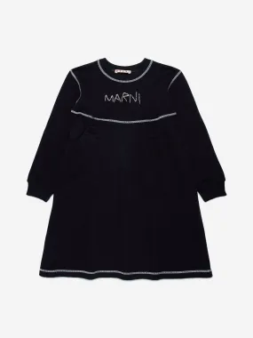 MARNI Girls Sweater Dress in Black