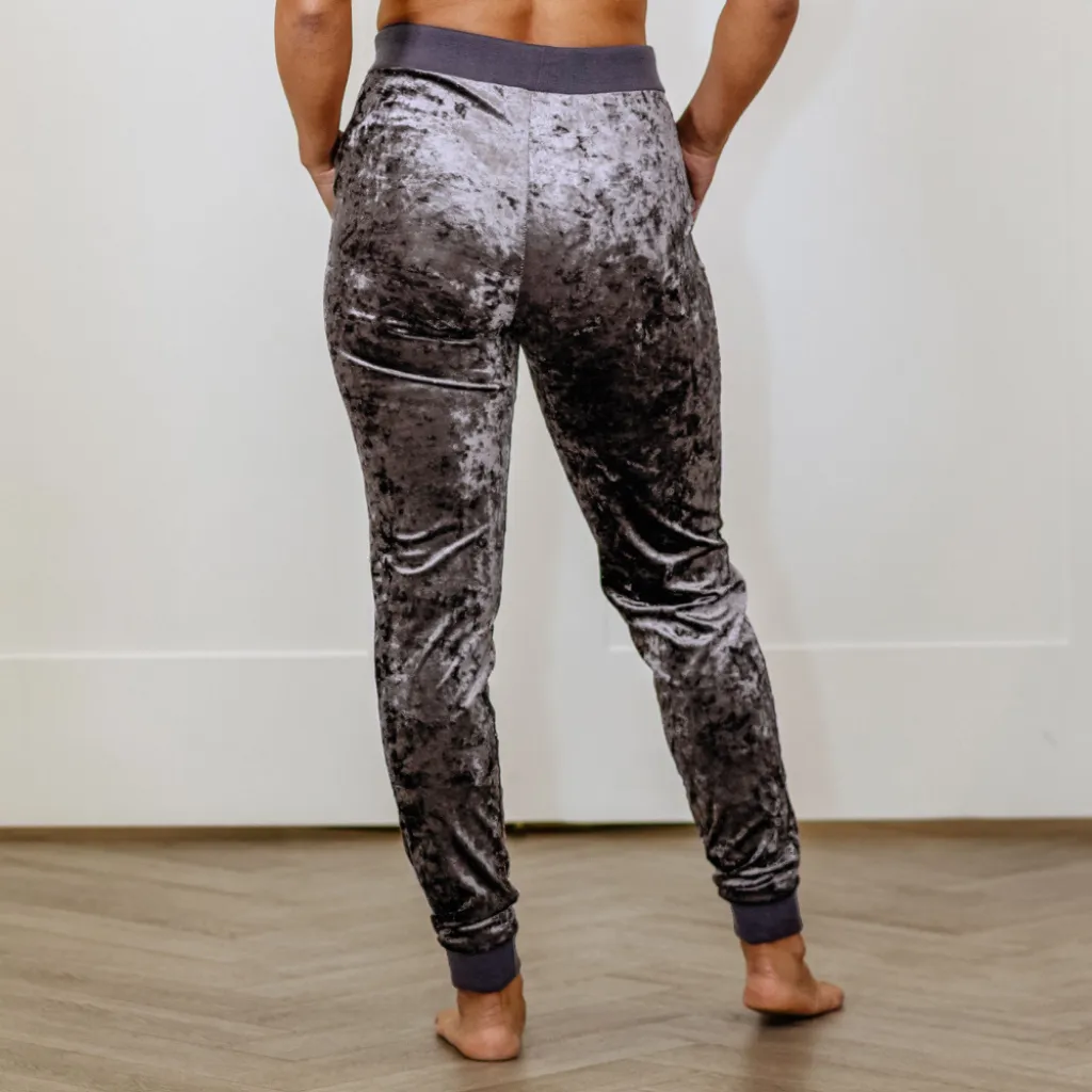 Maya Joggers - Charcoal Grey/Gold