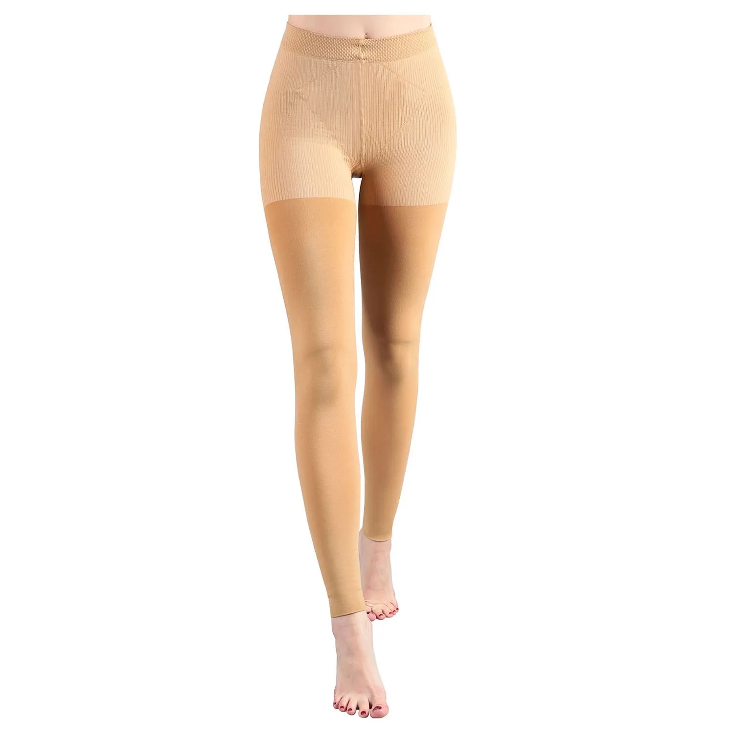 MD 15-20mmHg Warm Footless Compression Pantyhose For Winter