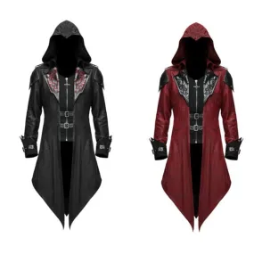 Medieval Halloween Retro Patchwork Coat Male Brother Special Clothing