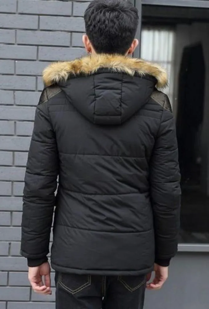 Men Hooded Winter Coat