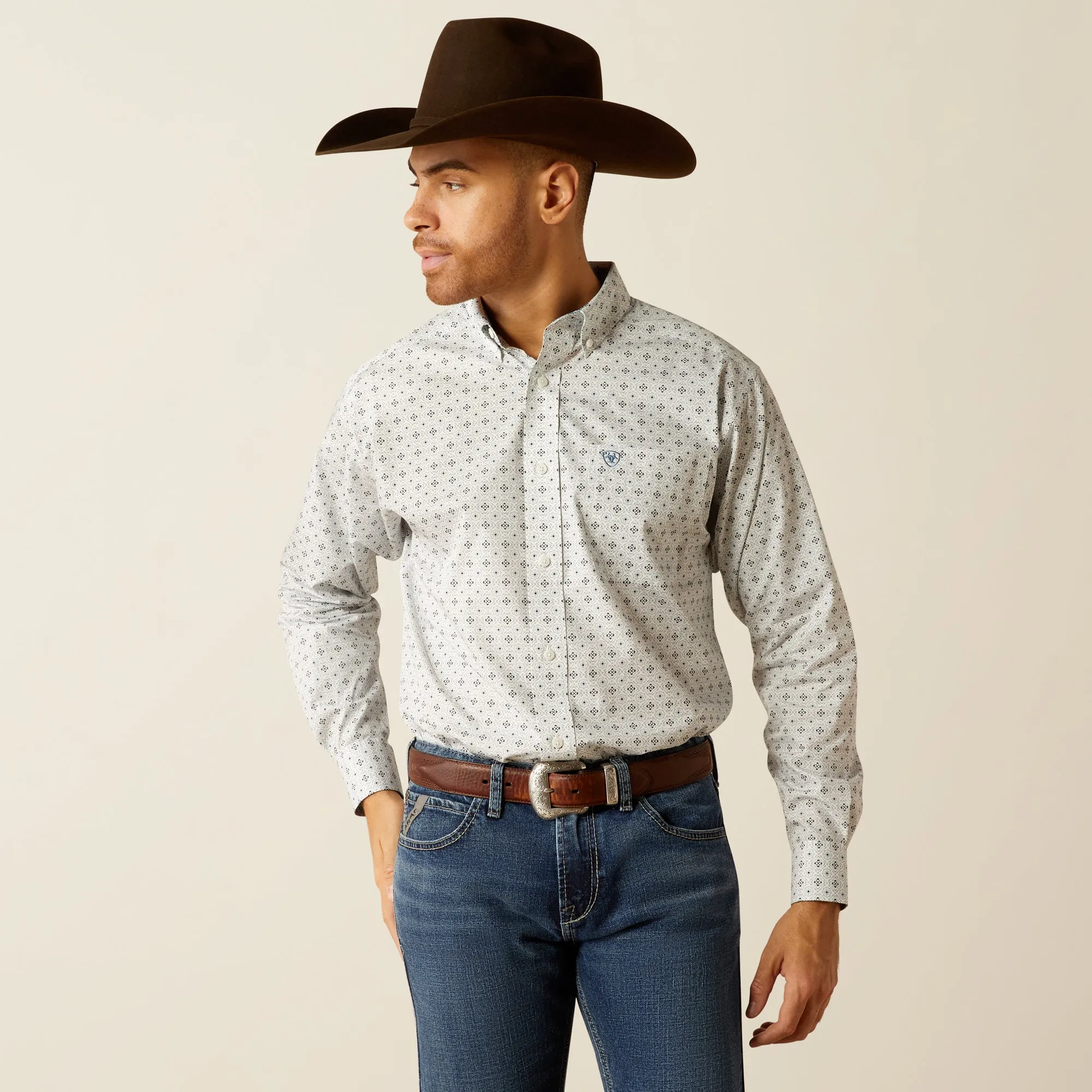 Men's Ariat Wrinkle Free Luca Classic Fit Shirt - 10052387 - FINAL SALE