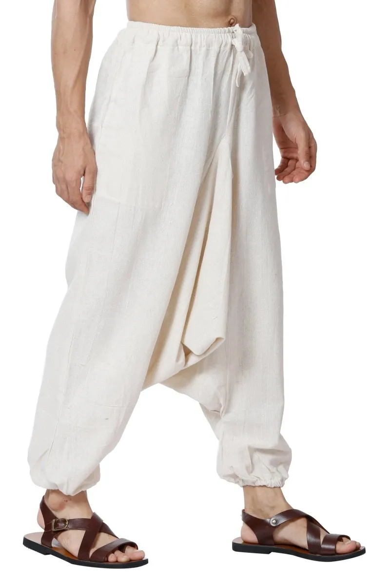 Men's Harem Pack of 2 | Cream & Black | Fits Waist Sizes 28 to 36 Inches