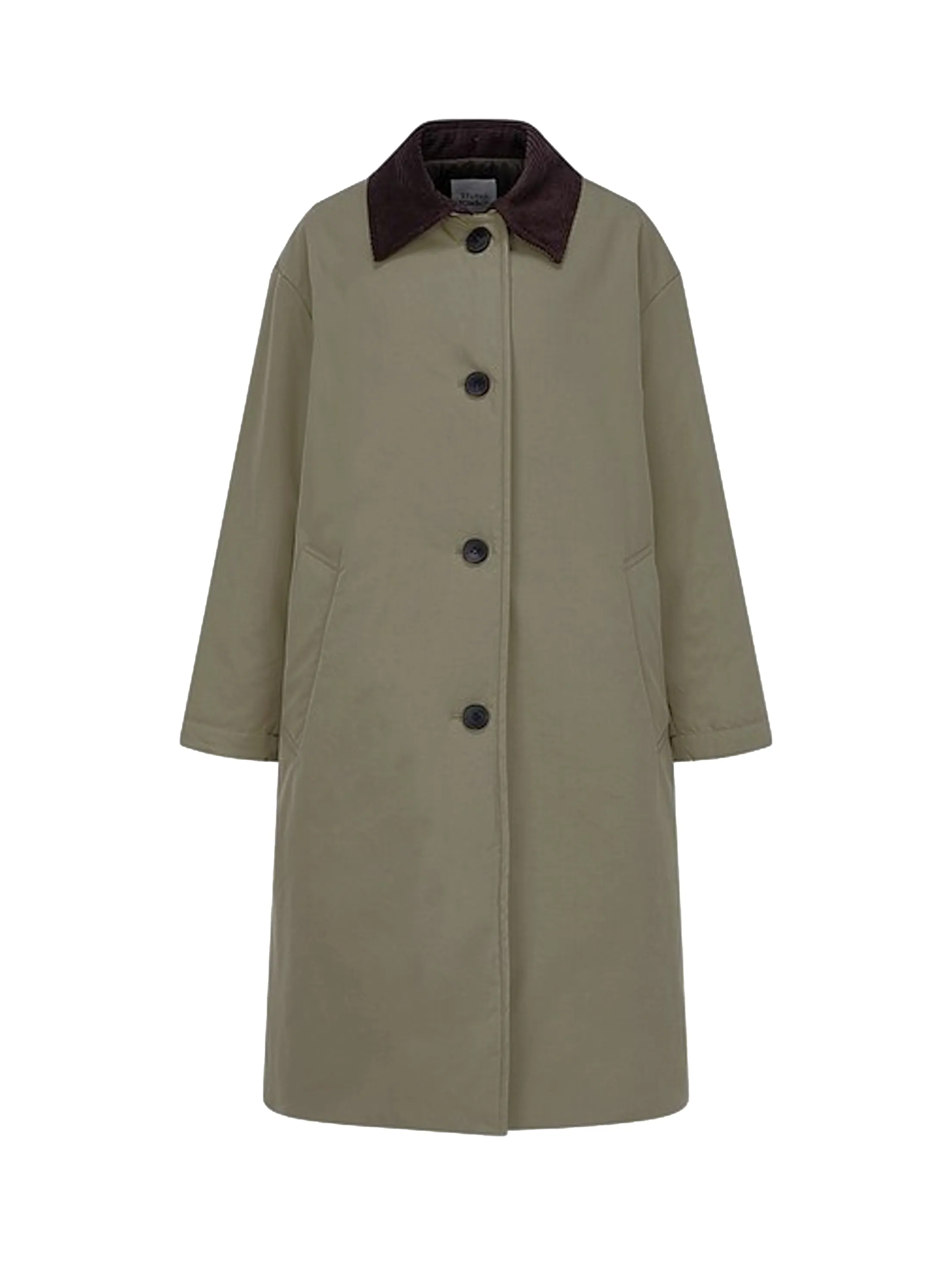 Men's Plain Coat,Dark Beige