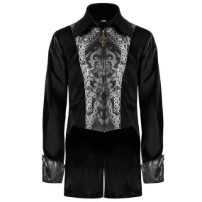 Mens Steampunk Medieval Jacket Renaissance Costume Formal Tailcoat Gothic Victorian Halloween Tuxedo Coats