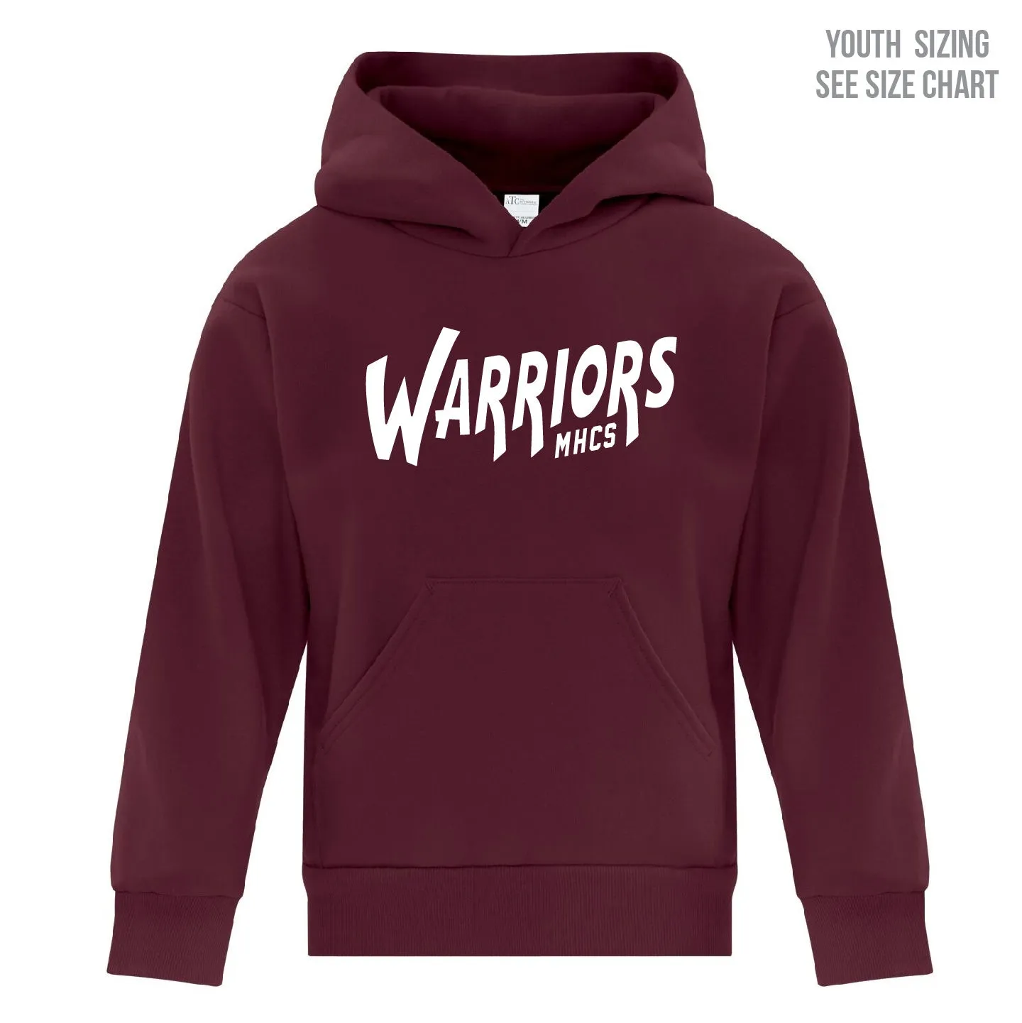 MHCS Warriors YOUTH Pullover Hoodie (MHCST0004/5-Y2500)