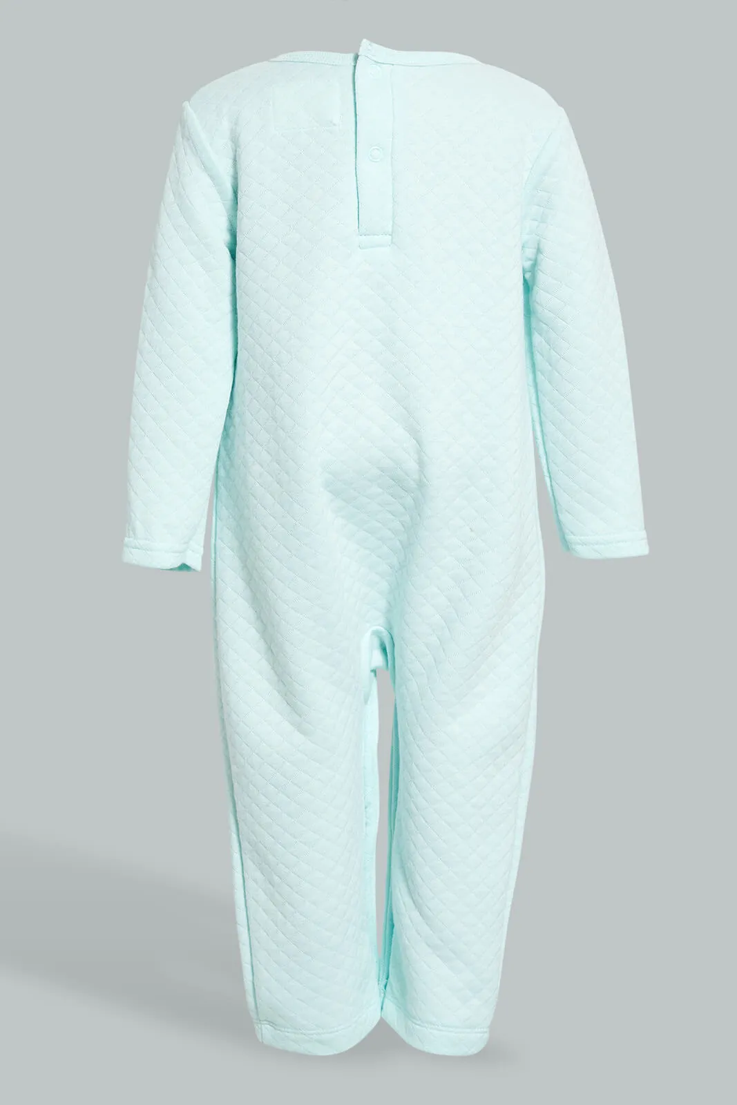 Mint/Yellow Balloon Quilted Romper Set (2 Piece)