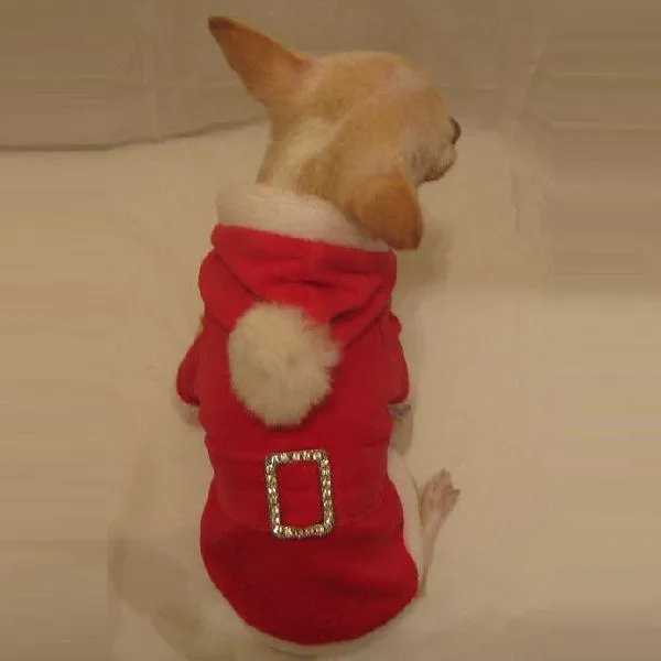 Mr. Holiday Helper Hoodie Dog Coat