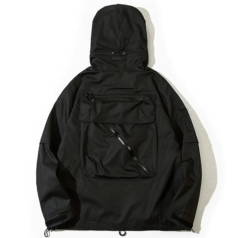 Multi Pocket Techwear Windbreaker