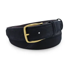 Navy Suede 'Hancock' Belt