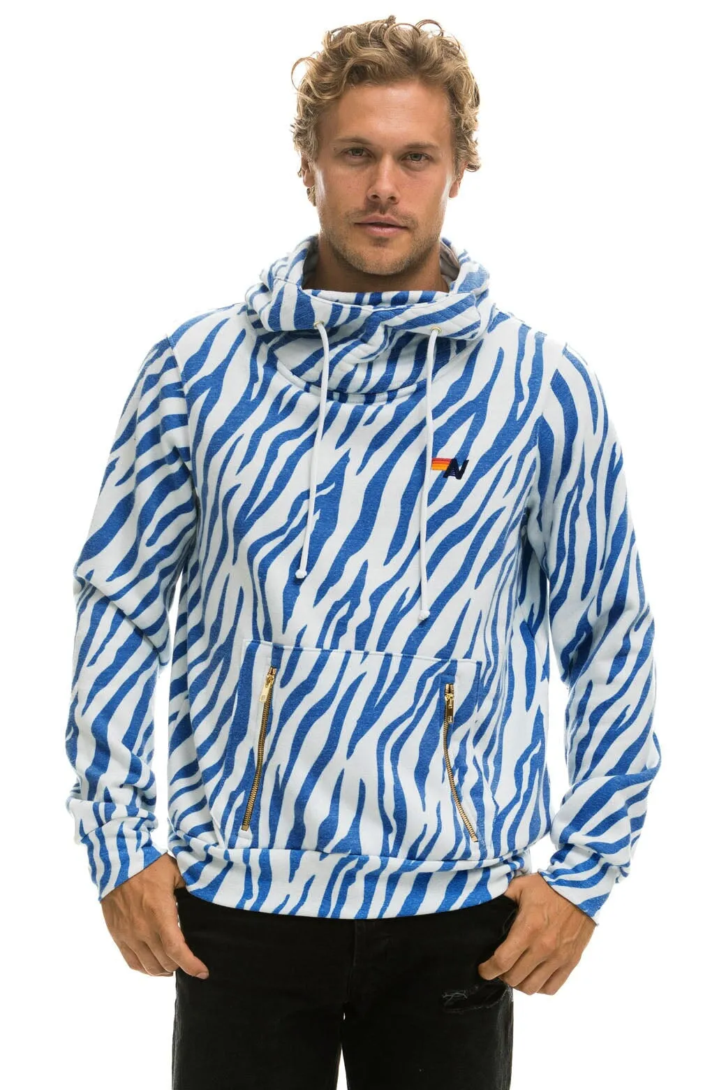 NINJA PULLOVER HOODIE - BLUE TIGER