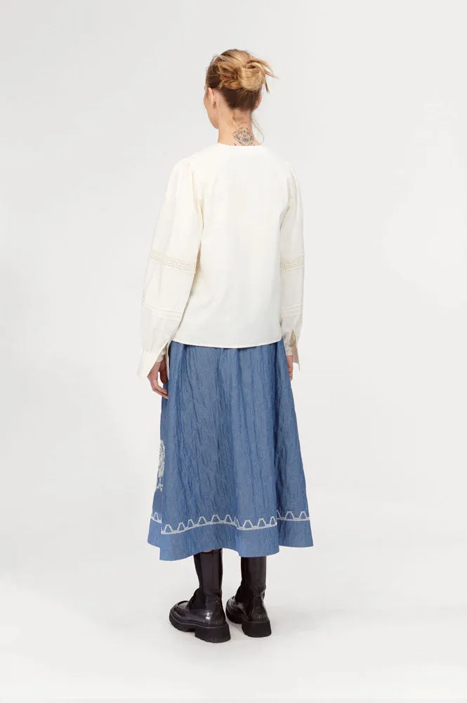 Nué Notes Venice Dusty Blue Skirt