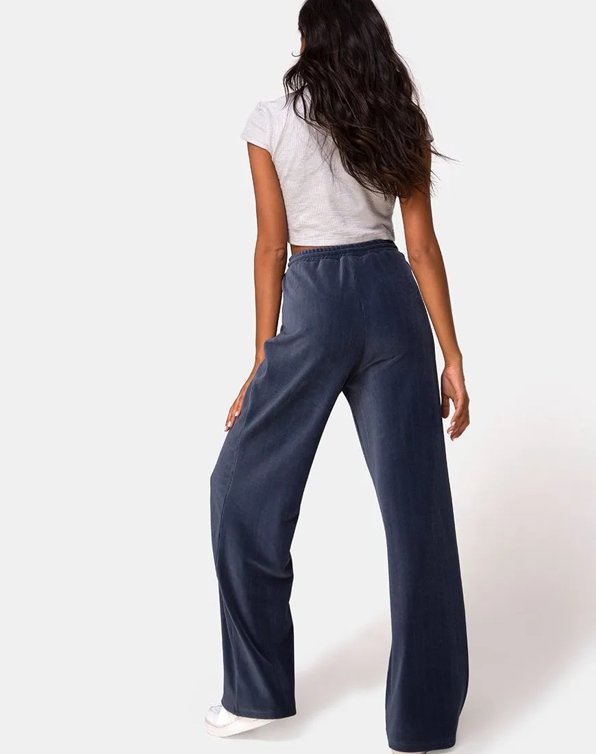 Obeli Trouser in Rib Charcoal