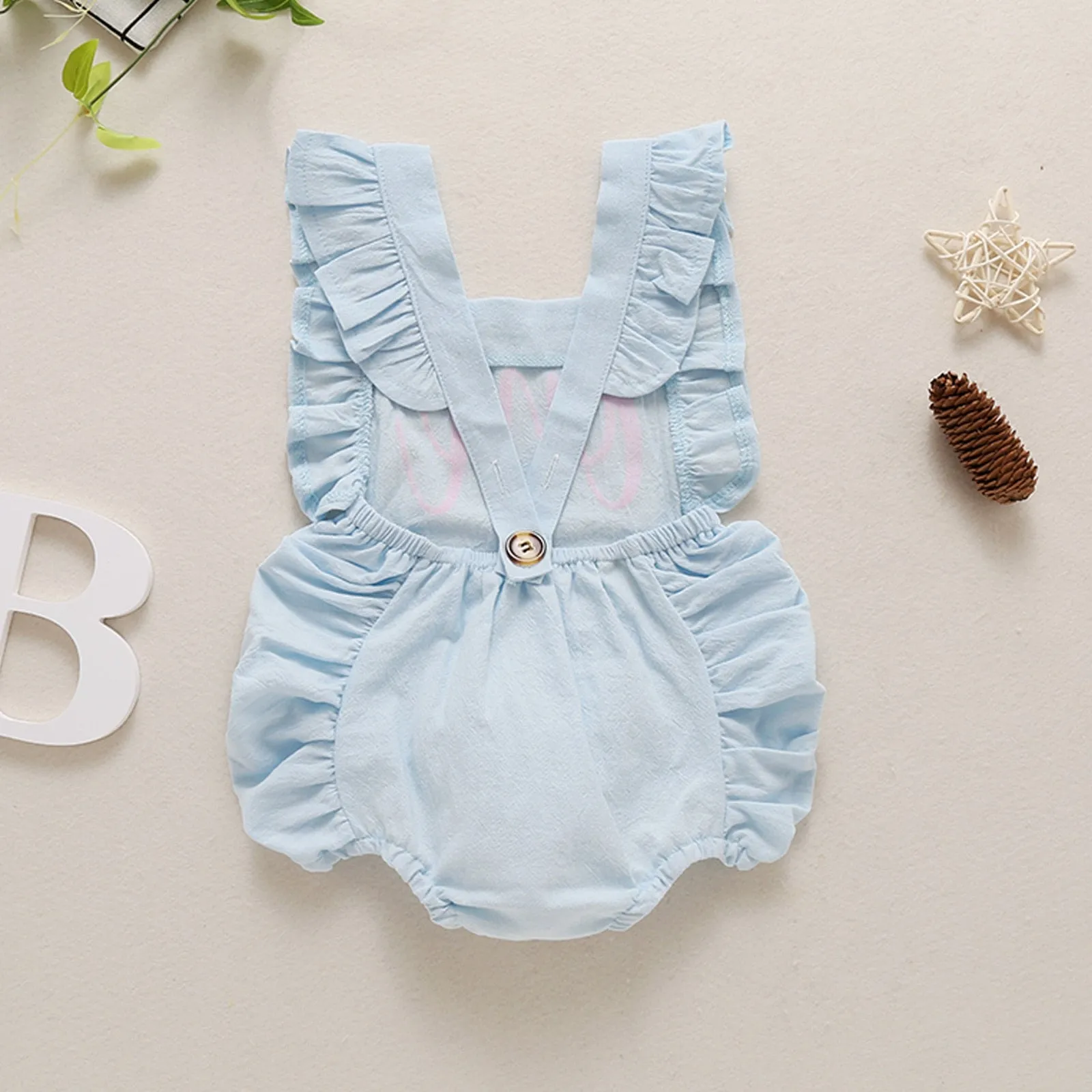 One Ruffle Romper - Baby Girl Birthday