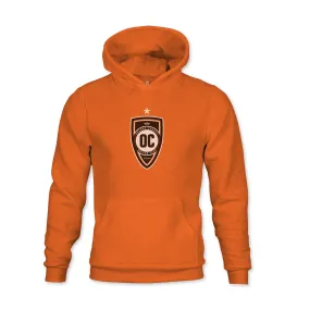 Orange County SC Color Badge Youth Fleece Pullover Hoodie - Orange