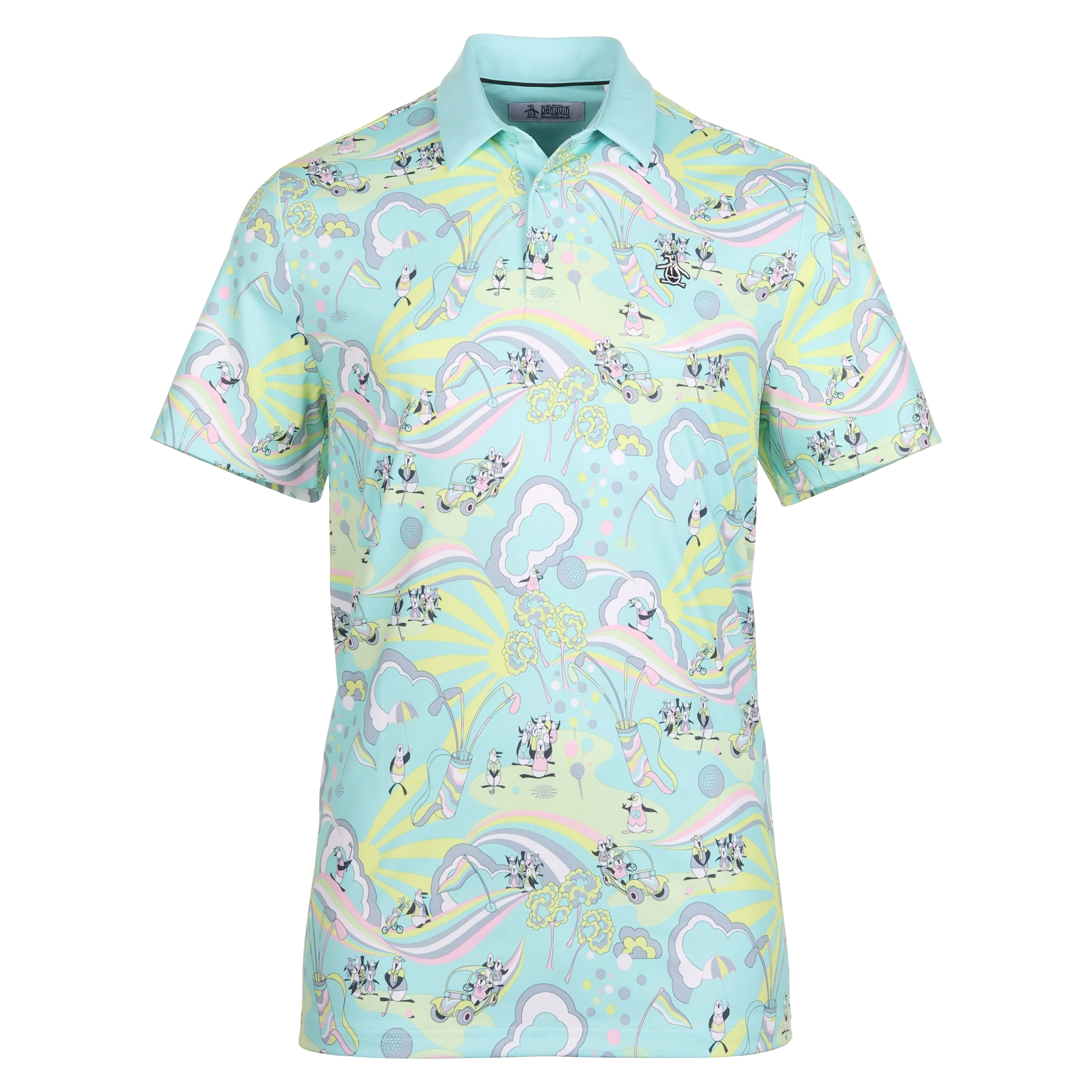 Original Penguin Golf 60's Heritage Print Polo Shirt