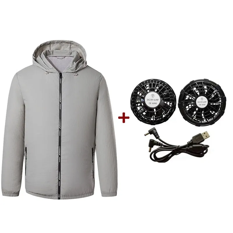 Outdoor Summer Cooling Fan Jacket