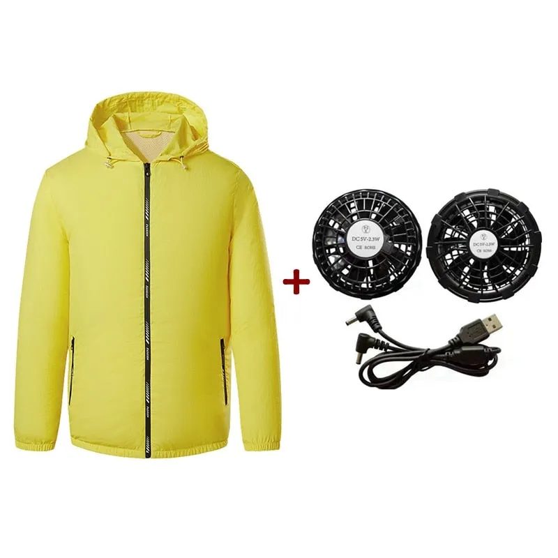 Outdoor Summer Cooling Fan Jacket