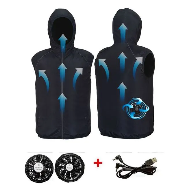 Outdoor Summer Cooling Fan Jacket