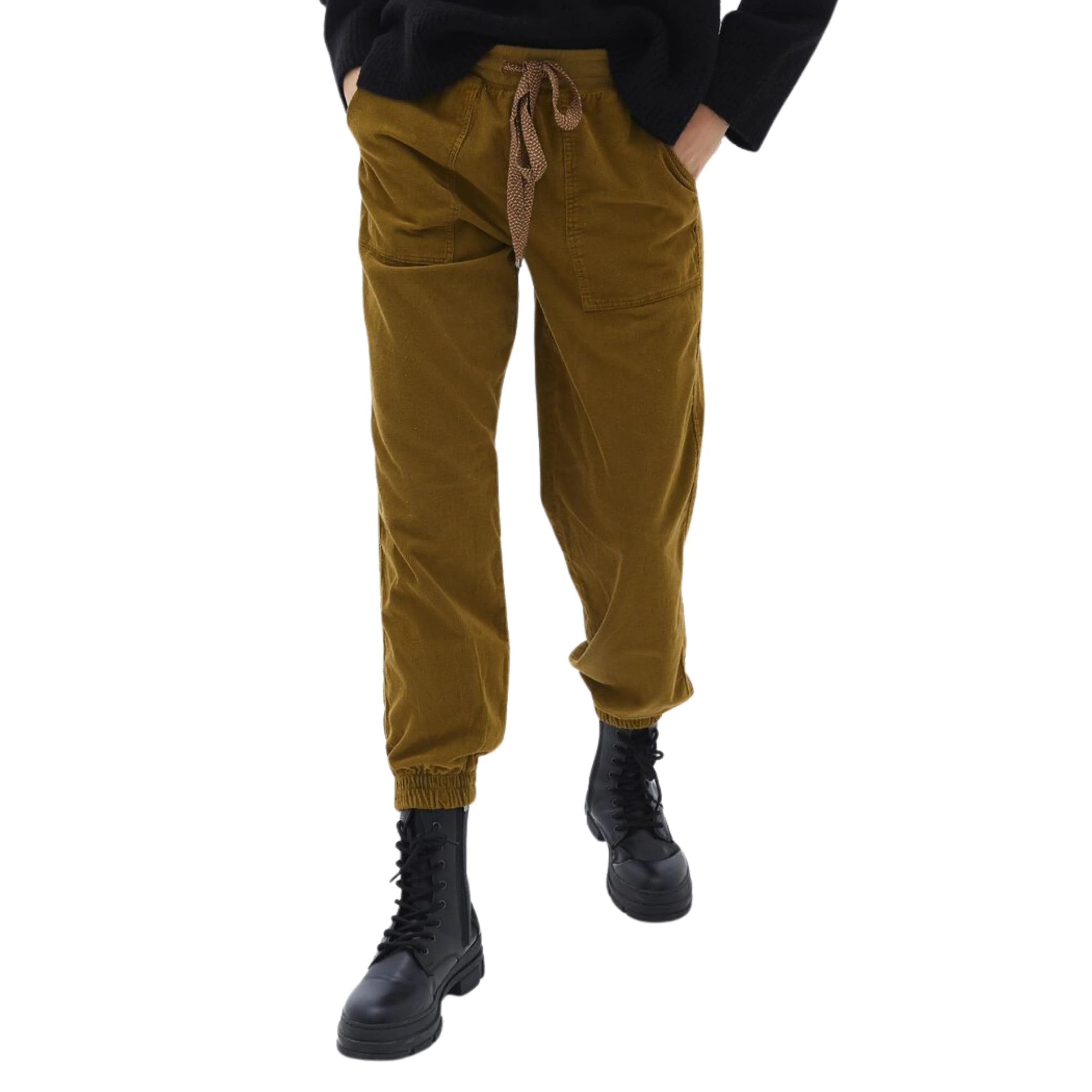 OXXO -  Mid Rise Cord Velvet Jogger Pants