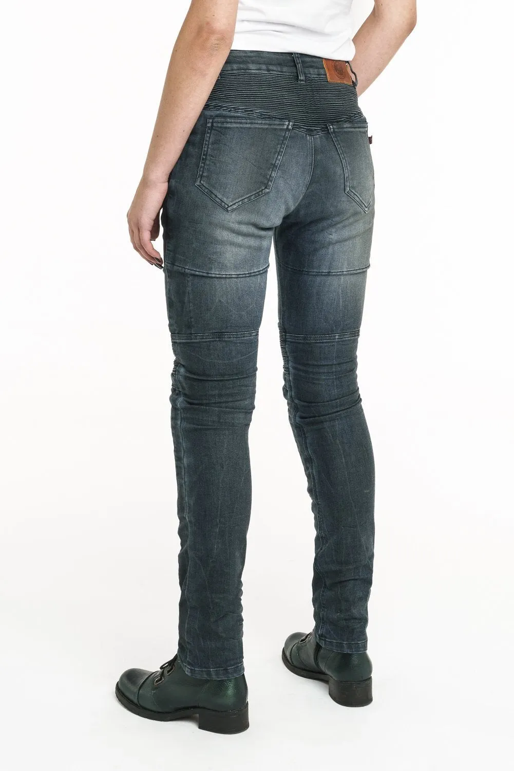 Pando Moto Rosie Navy Ladies Jeans