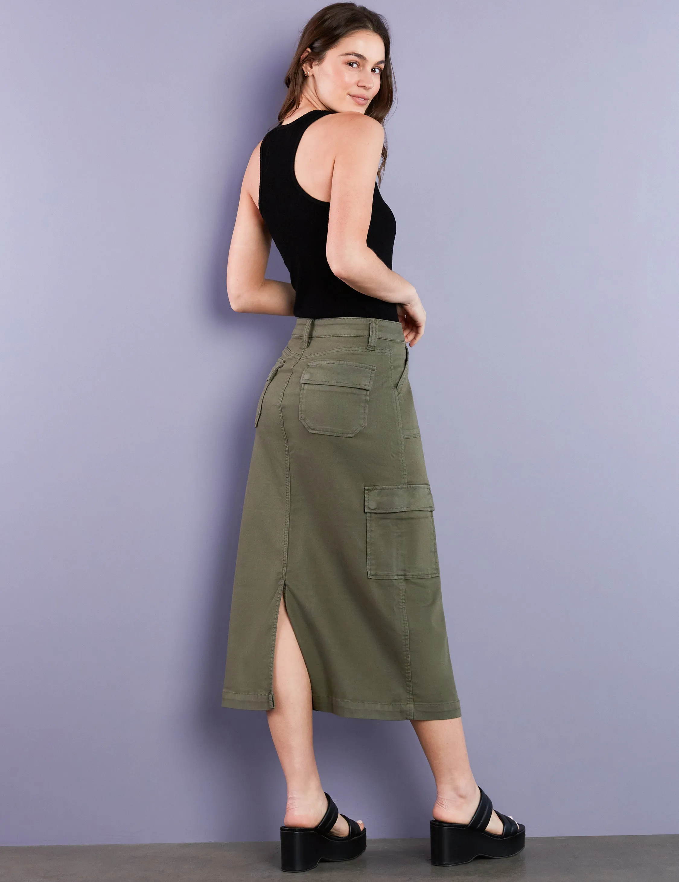 Patch Cargo Midi Skirt